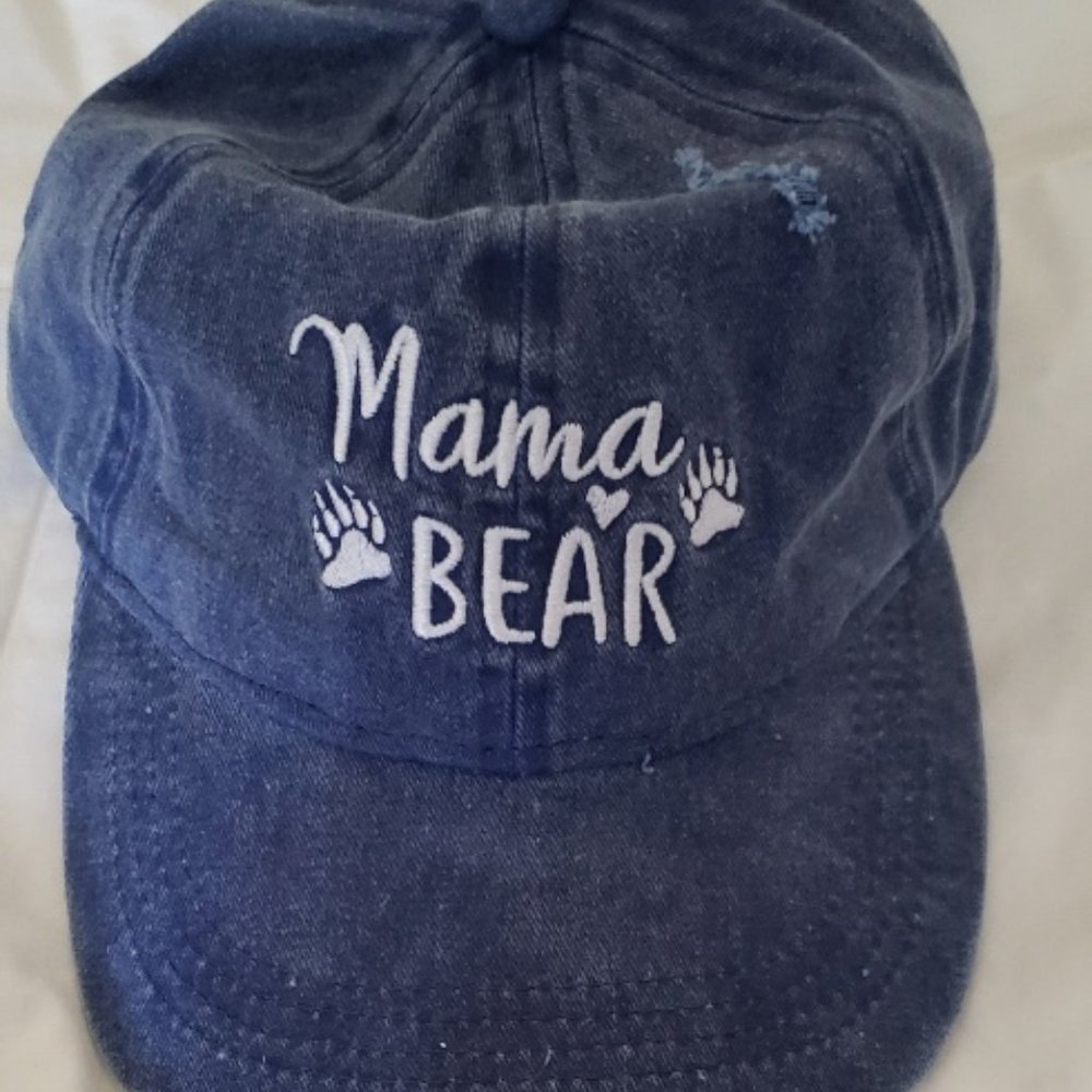 Sonoma Distressed MAMA BEAR Baseball Cap NWT